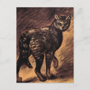 Cat Art - Vintage Art - Steinlen Postcard