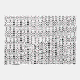 Cat Artwork   Cute Cat Pattern Seamless Background Tea Towel