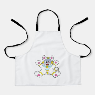 Cat as Astronaut in Costume Apron