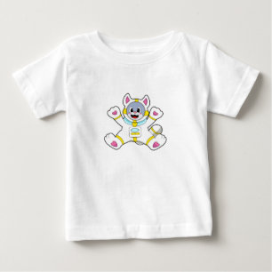 Cat as Astronaut in Costume Baby T-Shirt