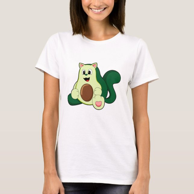 Cat as Avocado T-Shirt (Front)