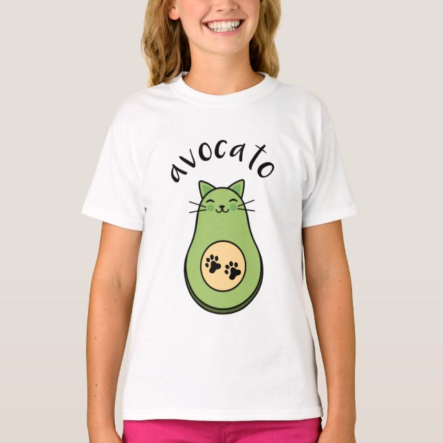 Cat as avocato T-Shirt (Front)