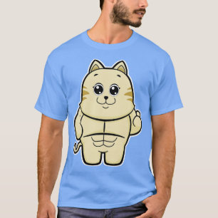Cat As Bodybuilder With Six Pack T-Shirt