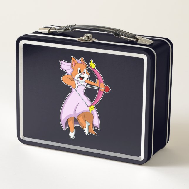 Cat as Bride with Wedding dress.PNG Metal Lunch Box (Front)