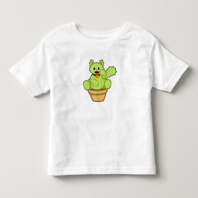 Cat as Cactus Toddler T-Shirt (Front)