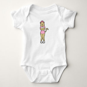 Cat as Nurse with Medical List Baby Bodysuit