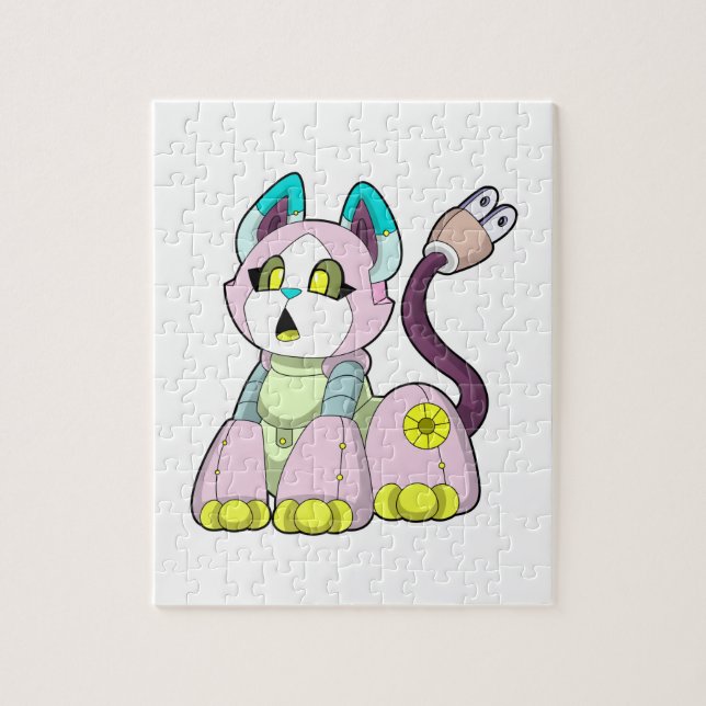 Cat as Robot Jigsaw Puzzle (Vertical)