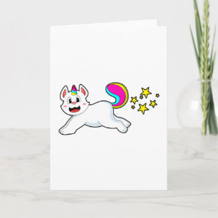 Cat as Unicorn Card