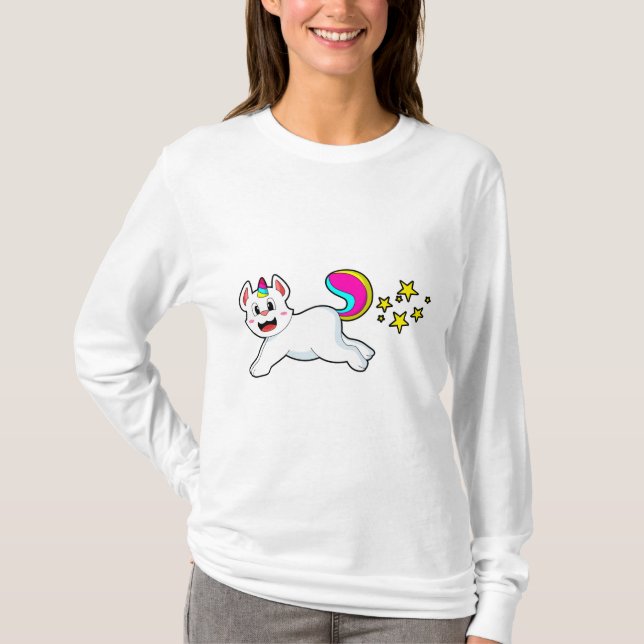 Cat as Unicorn T-Shirt (Front)