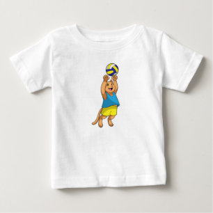 Cat as Volleyball player with Volleyball Baby T-Shirt
