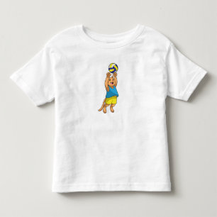 Cat as Volleyball player with Volleyball Toddler T-Shirt