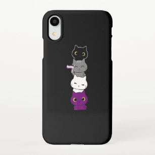 Cat Asexual Pride Cute Ace Flag Animal Pet Lovers iPhone XR Case
