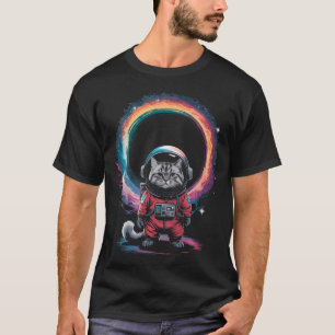 Cat Astronaut Astronomy Astrophysics Scientist T-Shirt