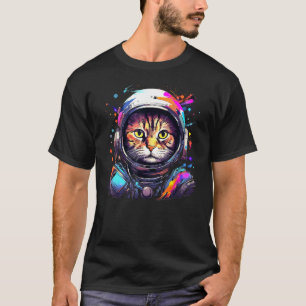 Cat Astronaut Funny Space Cat T-Shirt