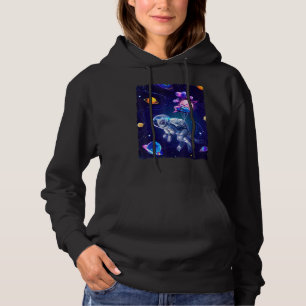 Cat Astronaut In The Galaxy Graphic Hoodie