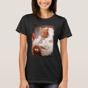 Cat Astronaut Moon Space Mission Animal Astronaut T-Shirt