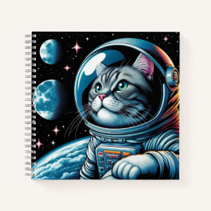 Cat astronaut notebook! notebook