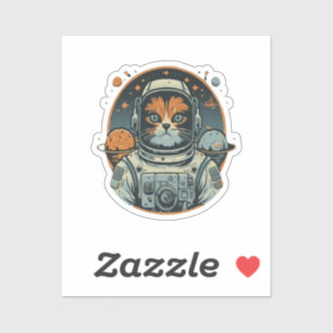 Cat-astronaut on Asteroids