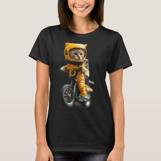 Cat astronaut pet T-Shirt (Front)