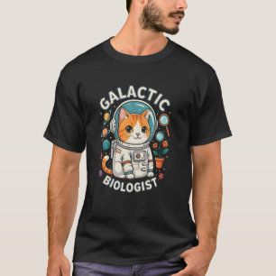 Cat Astronaut Space Biologist T-Shirt