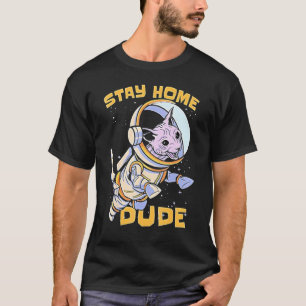 Cat Astronaut Space For Men Women Kids T-Shirt