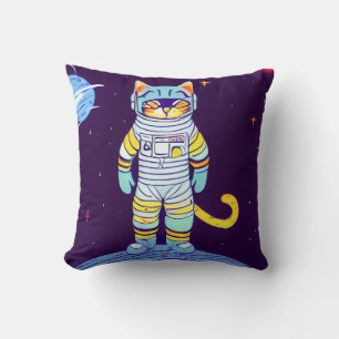 CAT ASTRONAUT SPACE pillows