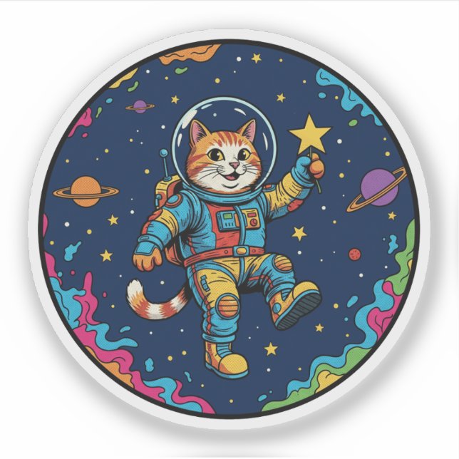 Cat Astronaut - Stargazing Space Adventure (Front)