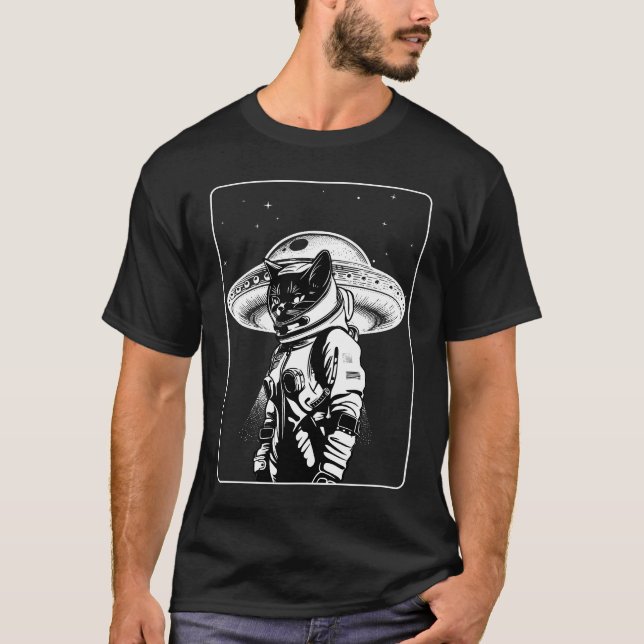Cat Astronaut T-Shirt (Front)
