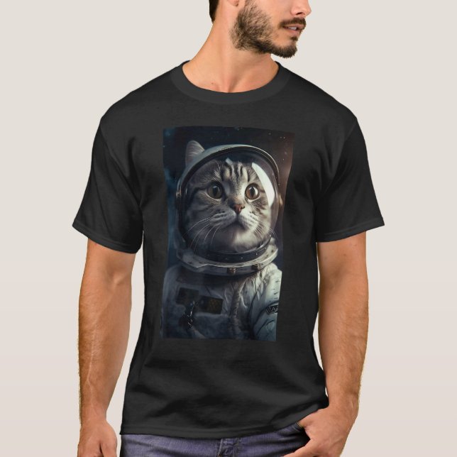 Cat astronaut T-Shirt (Front)