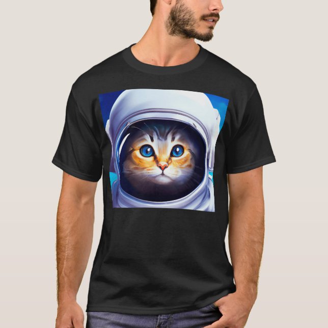 Cat Astronaut T-Shirt (Front)