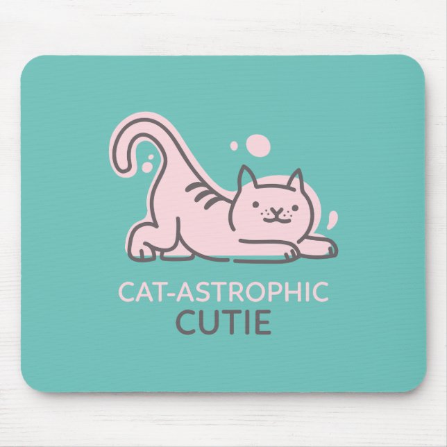 Cat-astrophic Cutie Mouse Mat (Front)