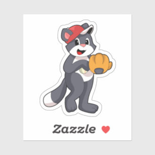 Cat at Baseball with Baseball glove.PNG