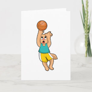 Cat at Basketball Sports Card
