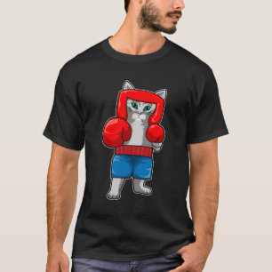 Cat at Boxing with Boxing gloves T-Shirt