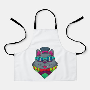 Cat at Chess with Chess piece Pawn Apron