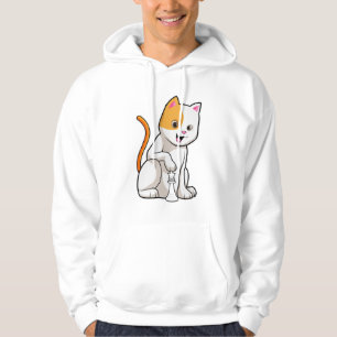 Cat at Chess with Chess piece Pawn Hoodie
