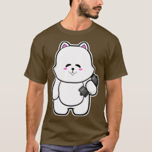 Cat at Fitness with Dumbbell 1 T-Shirt