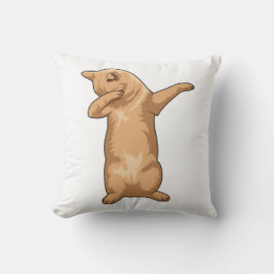 Cat at Hip Hop Dance Dab Cushion