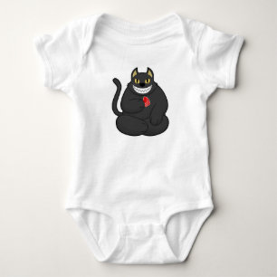 Cat at Poker with Poker cards Baby Bodysuit