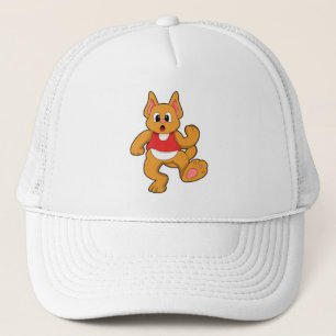 Cat at Running Trucker Hat