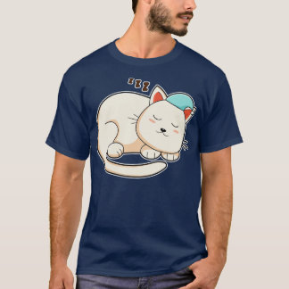 Cat at Sleeping with Nightcap T-Shirt