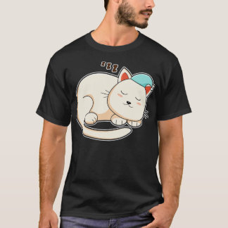 Cat at Sleeping with Nightcap T-Shirt