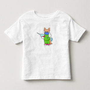 Cat at Vaccination with Syringe Toddler T-Shirt