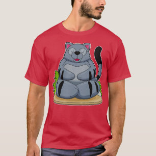 Cat At Yoga Fitness  T-Shirt