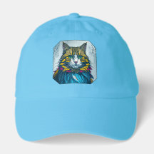 Cat Ate The Canary Feather | Colourful Portrait Ar