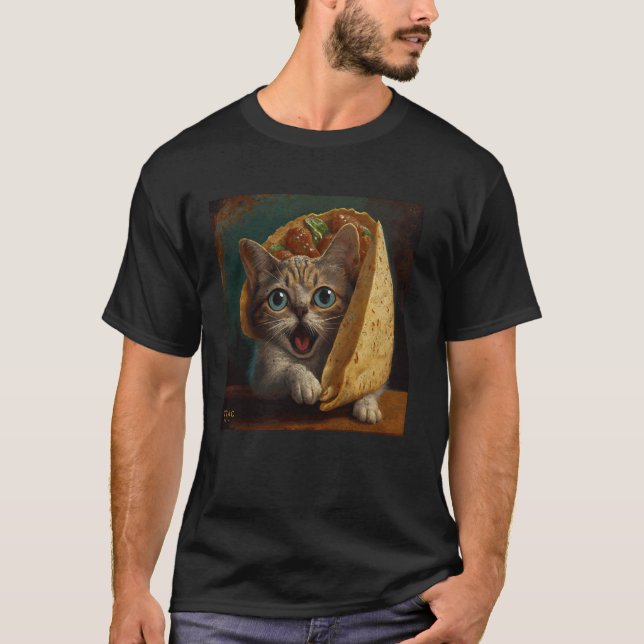Cat Attack Taco T-Shirt (Front)