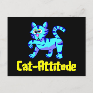 Cat-Attitude Postcard
