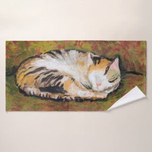 Cat, August Macke Bath Towel
