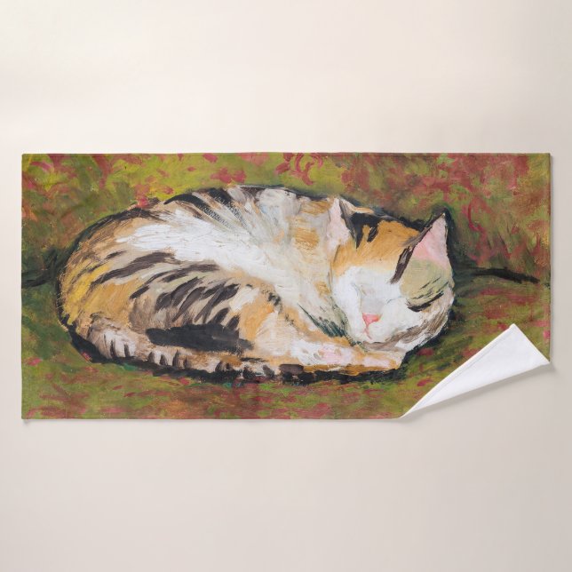Cat, August Macke Bath Towel (Bath Towel)