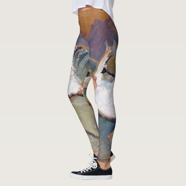 Cat, August Macke Leggings (Left)